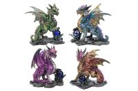 FIGURA DRAGON CON BOLA ADIVINACION 13X15X10CM