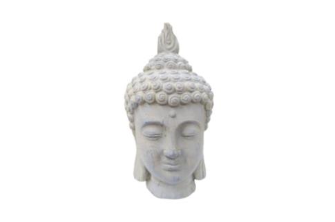 FIGURAS VARIAS | FIGURA MAGNESIA 18X18X35 BUDA GRIS