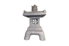 FIGURAS DIOSES, BUDAS Y MONJES | FIGURA PAGODA GRIS 24X21X40 CM.