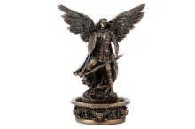 FIGURA RESINA ARCANGEL MIGUEL CON BASE 19X8X10CM