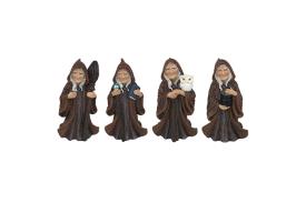 HADAS, BRUJAS Y FANTAS�A | FIGURA RESINA BRUJA MODELOS SURTIDOS (ESCOBA, BOLA, BUHO Y CALDERO) 9X5,5X4,5CM