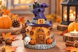 Novedades | FIGURA RESINA CASITA HALLOWEEN 15 X 12 CM.