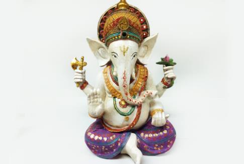 COMODIN | FIGURA RESINA GANESHA 39 X 28 X 21 CM.