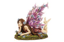FIGURA RESINA HADA ACOSTADA 14CM