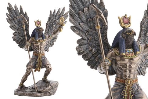 SANTOS Y ARCANGELES | FIGURA RESINA RA DIOS DEL SOL 18,50X9,50X26,50CM