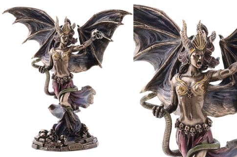 SANTOS Y ARCANGELES | FIGURA RESINA REINA DE LILITH 24X11X23CM