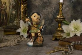 SANTOS Y ARCANGELES | FIGURA RESINA SAN MIGUEL ARCANGEL NI�O 11,5X6,5CM.