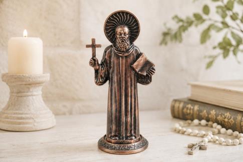 SANTOS Y ARCANGELES | FIGURA SAN BENITO 10 X 5 CM.