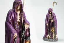 FIGURA SANTA MUERTE COLOR MORADO 26 CM RESINA FIGURA SANTA MUERTE COLOR MORADO 26 CM RESINA