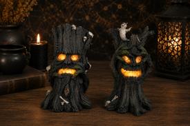 HADAS, BRUJAS Y FANTAS�A | FIGURA TRONCO DE ARBOL DE PESADILLA CON LUZ 16 X 13 CM. (MODELOS SURTIDOS)