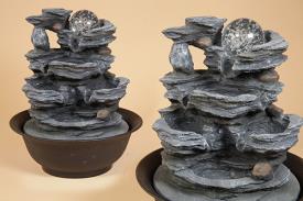 FUENTES FENG SHUI | FUENTE RESINA CASCADA MEDIANA 26X21.5CM