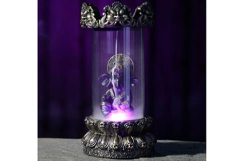 COMODIN | INCENSARIO REFLUJO CON LUZ LED GANESH Altura 25cm Ancho 12.5cm Profundidad 12.5cm