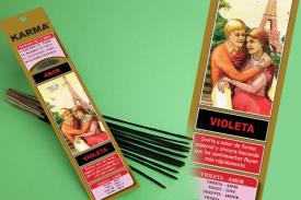 Novedades | INCIENSO AMOR (VIOLETA) KARMA 16 VARILLAS 26 G.