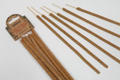 INCIENSOS ARTESANALES | INCIENSO ARTESANO DE PALO SANTO NATURAL (Purificacion) 23 CM (7 CM ). 6 unidades.