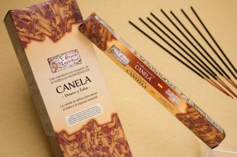 INCIENSOS HEXAGON. NATURALES 20 VAR.(26 G) DUR.45" | INCIENSO CANELA (DINERO Y EXITO) HEXAGONAL 20 VARILLAS 26 G.
