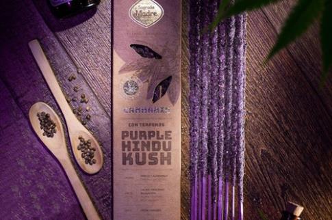 INCIENSOS SAGRADA MADRE | INCIENSO CANNABIS PURPLE HINDU KUSH