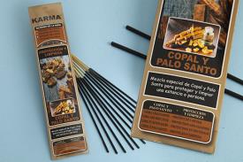 INCIENSOS KARMA NATURALES 16 VAR. (26 GRM) DUR.60" | INCIENSO COPAL BLANCO Y PALO SANTO (PROTECCIN Y LIMPIEZA) KARMA 16 VARILLAS 26 G.