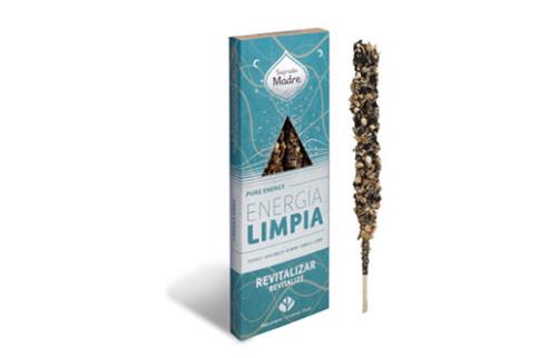INCIENSOS SAGRADA MADRE | INCIENSO ENERGIA LIMPIA. REVITALIZAR. (4 varillas)