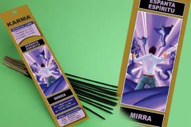INCIENSOS KARMA ESOTERICOS 16 VAR. (26 GRM) DUR.60 | INCIENSO ESPANTA ESPIRITU (MIRRA) KARMA 16 VARILLAS 26 G.