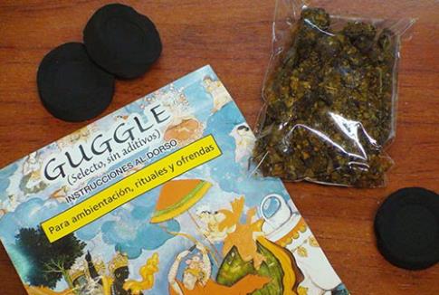 INCIENSOS EN GRANO | INCIENSO GUGGLE CON CARBON E INSTRUCCIONES (50 GR APROX)