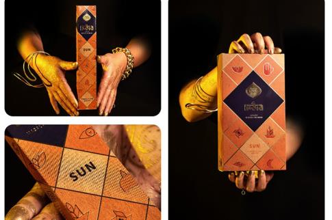 INCIENSOS SAGRADA MADRE | INCIENSO INDIA MASALA SOL (FUERZA Y ENERGIA) 12UDS