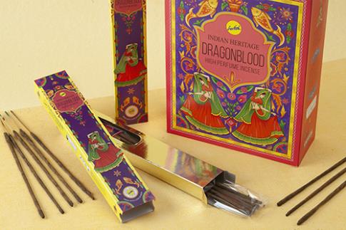 INCIENSOS NAG CHAMPA, GOLOKA Y PADMINI | INCIENSO MASSALA SANGRE DE DRAGO INDIAN HERITAGE 15GR