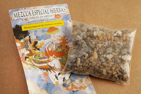 COMODIN | INCIENSO MEZCLA ESPECIAL HIERBAS (SOBRE 50 GR APROX CON INSTR)