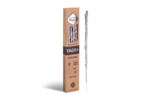 INCIENSOS SAGRADA MADRE | INCIENSO NATURAL CON YAGRA - ATRAE DINERO (8 varillas)
