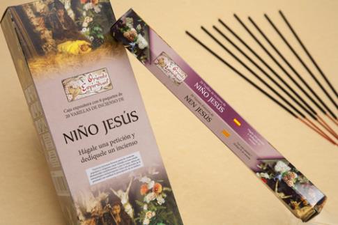 COMODIN | INCIENSO NIO JESUS (PETICIONES) HEXAGONAL 20 VARILLAS 26 G.
