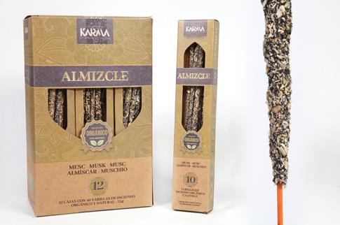 INCIENSOS ORGNICOS | INCIENSO ORGANICO DE ALMIZCLE (25 GRAMOS - 10 STICKS)