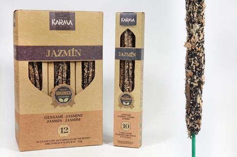 INCIENSOS ORGNICOS | INCIENSO ORGANICO DE JAZMIN (25 GRAMOS - 10 STICKS)