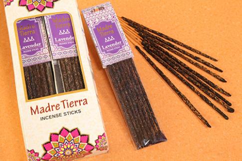 INCIENSOS ORGNICOS | INCIENSO ORGANICO MADRE TIERRA DE LAVANDA (8 varillas) (30 gr. aprox.)