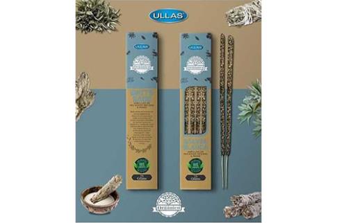 COMODIN | INCIENSO ORGANICO SALVIA BLANCA 25GRAMOS. (10 VARILLAS) (Para limpieza y proteccin)