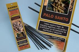 INCIENSOS KARMA NATURALES 16 VAR. (26 GRM) DUR.60" | INCIENSO PALO SANTO (PURIFICACION Y LIMPIEZA) KARMA 16 VARILLAS 26 G.