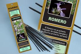 INCIENSOS KARMA NATURALES 16 VAR. (26 GRM) DUR.60" | INCIENSO ROMERO (LIMPIEZAS) KARMA 16 VARILLAS 26 G.