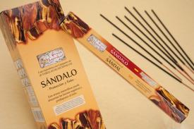 INCIENSOS HEXAGON. NATURALES 20 VAR.(26 G) DUR.45" | INCIENSO SANDALO HEXAGONAL 20 VARILLAS 26 G.  (PROTECCION Y XITO)