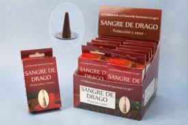 INCIENSOS KARMA 12 CONOS (22 GRM) DURACIN 30" | INCIENSO SANGRE DE DRAGO (SANACIN, PROTECCION Y AMOR)  KARMA 12 CONOS