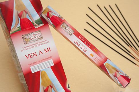 INCIENSOS HEXAGON. NATURALES 20 VAR.(26 G) DUR.45" | INCIENSO VEN A MI HEXAGONAL 20 VARILLAS 26 G.