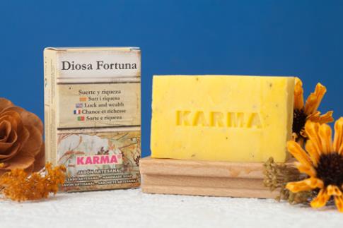 JABONES ARTESANOS KARMA | JABON DIOSA FORTUNA 100 gr (Para atraer buena suerte y riqueza)