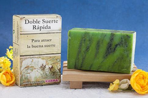 JABONES ARTESANOS KARMA | JABON DOBLE SUERTE RAPIDA 100gr. (Para atraer la buena suerte de manera rpida)