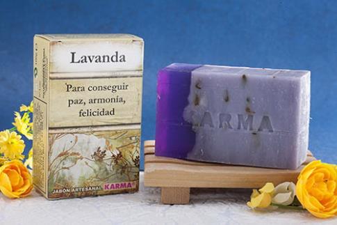 JABONES ARTESANOS KARMA | JABON LAVANDA 100gr. (Para potenciar la buena suerte)