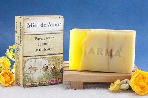 JABONES ARTESANOS KARMA | JABON MIEL DE AMOR 100 gr. (Para atraer y endulzar el amor)