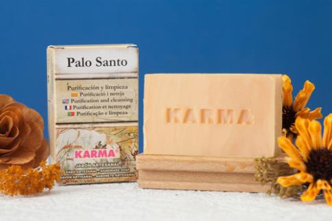 JABONES ARTESANOS KARMA | JABON PALO SANTO 100gr. (Para purificacin y limpieza)