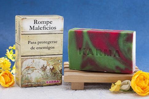 JABONES ARTESANOS KARMA | JABON ROMPE MALEFICIOS 100 gr. (Para romper magias negras)