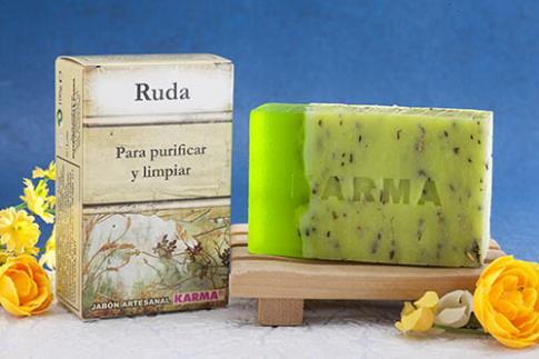 JABONES ARTESANOS KARMA | JABON RUDA 100 gr. (Para limpiezas energticas)