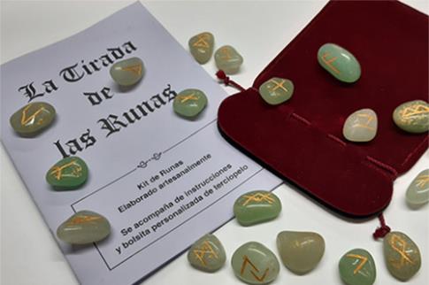 COMODIN | KIT RUNAS AVENTURINA CON MANUAL DE INSTRUCCIONES