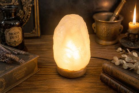 LAMPARAS DE SAL Y OTROS MINERALES | LAMPARA DE SAL BLANCA USB (LUZ CAMBIA DE COLOR)