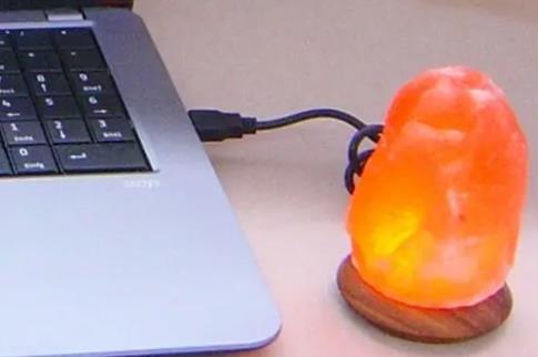 LAMPARAS DE SAL Y OTROS MINERALES | LAMPARA DE SAL NATURAL  0,5-0,7 KGS CON USB PARA ORDENADOR (cambia de color)