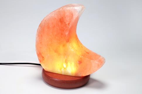 LAMPARAS DE SAL Y OTROS MINERALES | LAMPARA DE SAL USB DISE�O LUNA 11,5X10,5CM