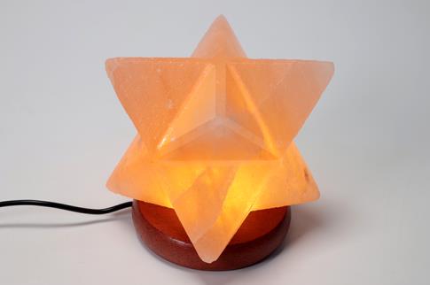LAMPARAS DE SAL Y OTROS MINERALES | LAMPARA DE SAL USB MERKABA 9X7,5CM